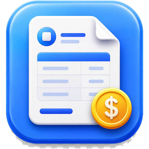 Invoice generator app icon