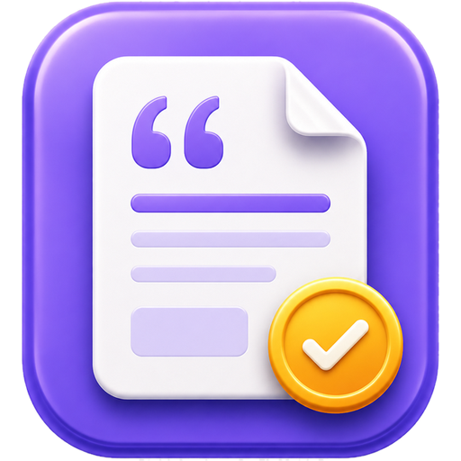 Quote generator app icon